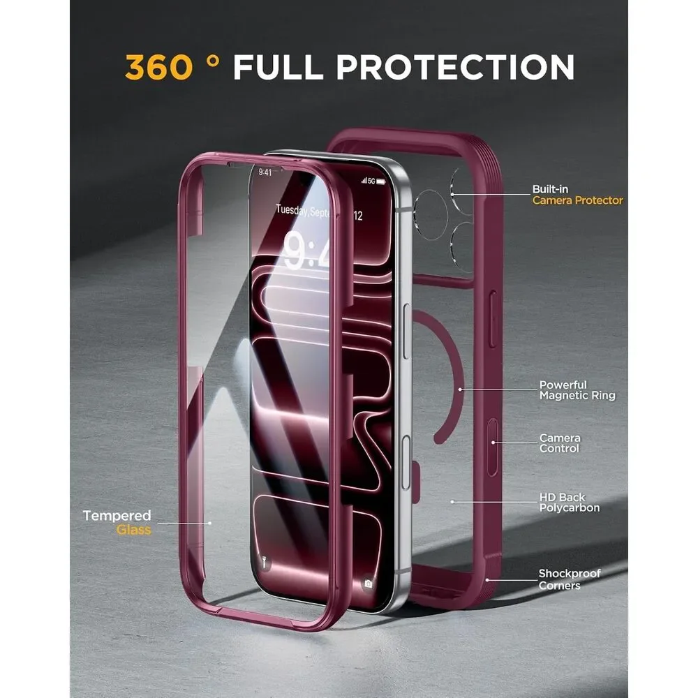 Miracase Magnetic for iPhone 17 Pro Case 6.3